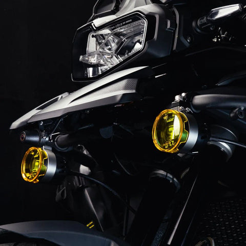 LOBOO L7S Auxiliary Lights (15,000LM) - Smart High/Low Beam LED Driving Lights with Wheel Controller & Flash-to-Pass