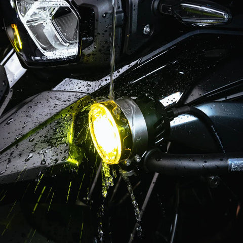 LOBOO L7S Auxiliary Lights (15,000LM) - Smart High/Low Beam LED Driving Lights with Wheel Controller & Flash-to-Pass