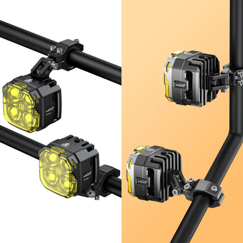 LOBOO L12T High&Low Beam Auxiliary Lights – Pair Press the horn to activate the quick flash warning light mode