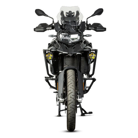 LOBOO L16 Motorcycle Auxiliary Lights – 19000LM High & Low Beam LEDs, 3-Mode Warning, IP68 Waterproof, Intelligent Temp Control (Pair) Eight levels of brightness adjustment / color temperature levels