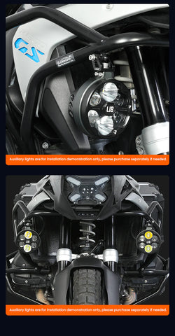 LOBOO Auxiliary Light Mount | Rotatable & Tilt Adjustable | CNC Aluminum