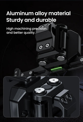 LOBOO PH06 Anti-Vibration Phone Mount - Magnetic Damping + 15W Wireless Charging - Aluminum Motorcycle Holder (Fits 4.7"-7.2" Phones) Intelligent compatible charging protocol
