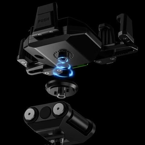 LOBOO PH06 Anti-Vibration Phone Mount - Magnetic Damping + 15W Wireless Charging - Aluminum Motorcycle Holder (Fits 4.7"-7.2" Phones) Intelligent compatible charging protocol