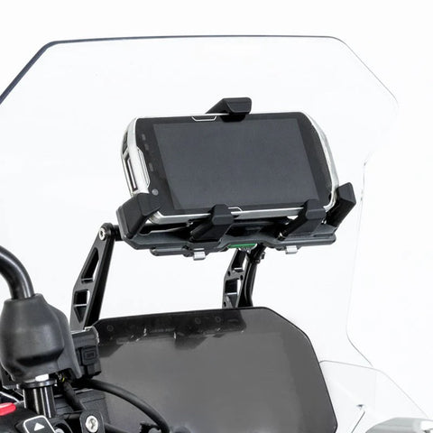 LOBOO PH06 Anti-Vibration Phone Mount - Magnetic Damping + 15W Wireless Charging - Aluminum Motorcycle Holder (Fits 4.7"-7.2" Phones) Intelligent compatible charging protocol