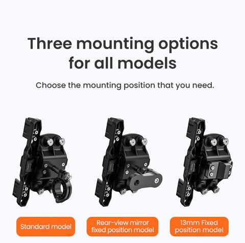 LOBOO PH02S Anti-Vibration Motorcycle Phone Mount -Non charging - Shock Absorbing Holder for iPhone/Samsung