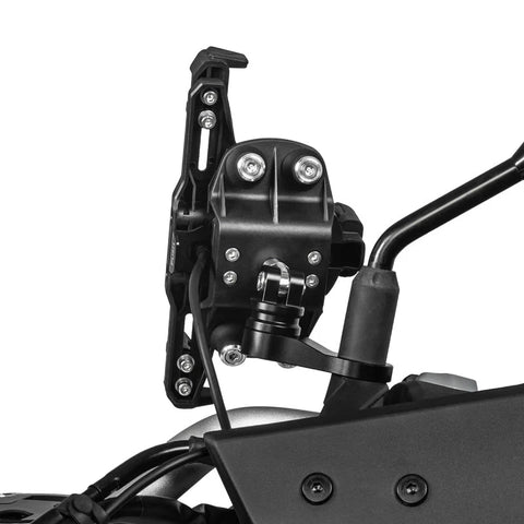 LOBOO PH02S Anti-Vibration Motorcycle Phone Mount -Non charging - Shock Absorbing Holder for iPhone/Samsung