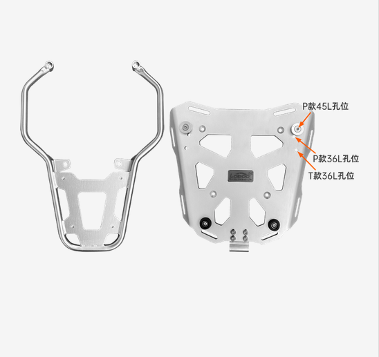 LOBOO PIKE TRACKER & TIBET Series Top Case Rack (Enhanced Version) BMW R1200 GS / R1200 GS ADV / R1250GS/ R1250 GS ADV