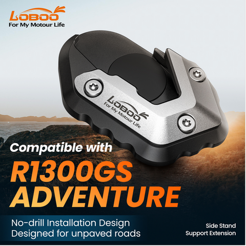 LOBOO Side Stand Support Extension BMW R1300GS ADVENTURE (2024+）