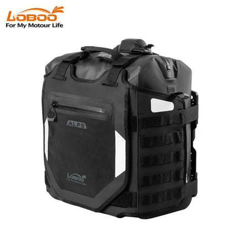 LOBOO Alps Inflatable Waterproof Side Bags (23L & 30L) | Shock-Absorbing Soft Panniers with Anti-Theft Lock